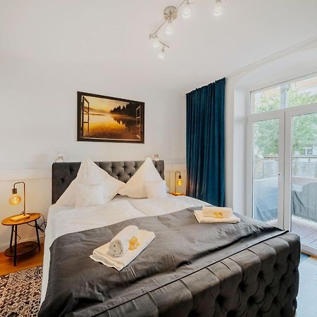 Blissplace 3 Zi Premium Apartment Nahe Getec Arena Mit Kingsize Betten Und Balkon Magdeburgo Esterno foto